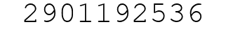 Number 2901192536.