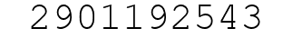 Number 2901192543.