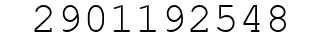 Number 2901192548.