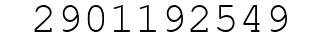 Number 2901192549.