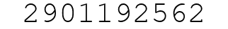 Number 2901192562.
