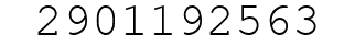 Number 2901192563.