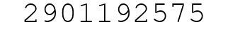 Number 2901192575.