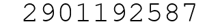 Number 2901192587.