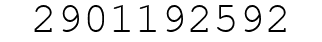 Number 2901192592.