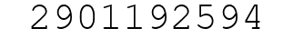 Number 2901192594.