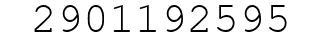 Number 2901192595.