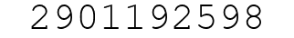Number 2901192598.