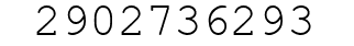 Number 2902736293.