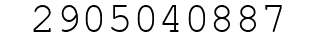 Number 2905040887.