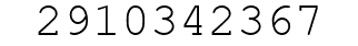 Number 2910342367.