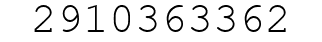 Number 2910363362.