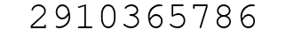 Number 2910365786.
