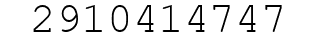 Number 2910414747.