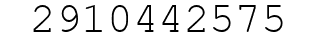 Number 2910442575.