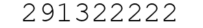 Number 291322222.