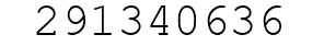 Number 291340636.