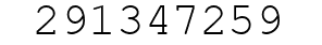 Number 291347259.