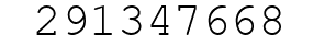 Number 291347668.