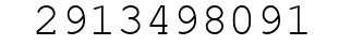 Number 2913498091.