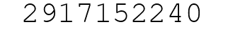 Number 2917152240.