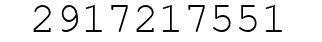 Number 2917217551.