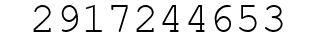 Number 2917244653.
