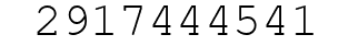 Number 2917444541.