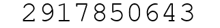 Number 2917850643.