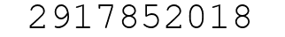 Number 2917852018.