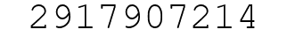 Number 2917907214.