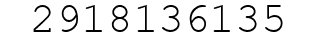 Number 2918136135.