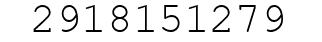 Number 2918151279.