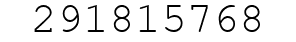 Number 291815768.