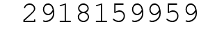 Number 2918159959.