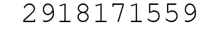 Number 2918171559.