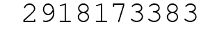Number 2918173383.