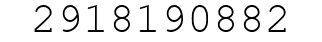 Number 2918190882.