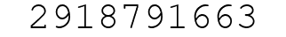 Number 2918791663.