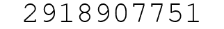 Number 2918907751.