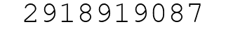 Number 2918919087.