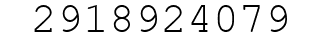 Number 2918924079.