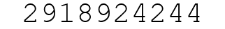 Number 2918924244.