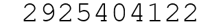 Number 2925404122.
