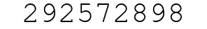 Number 292572898.