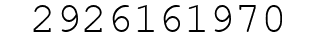 Number 2926161970.