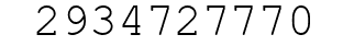 Number 2934727770.