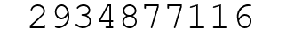 Number 2934877116.