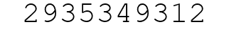 Number 2935349312.