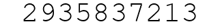 Number 2935837213.